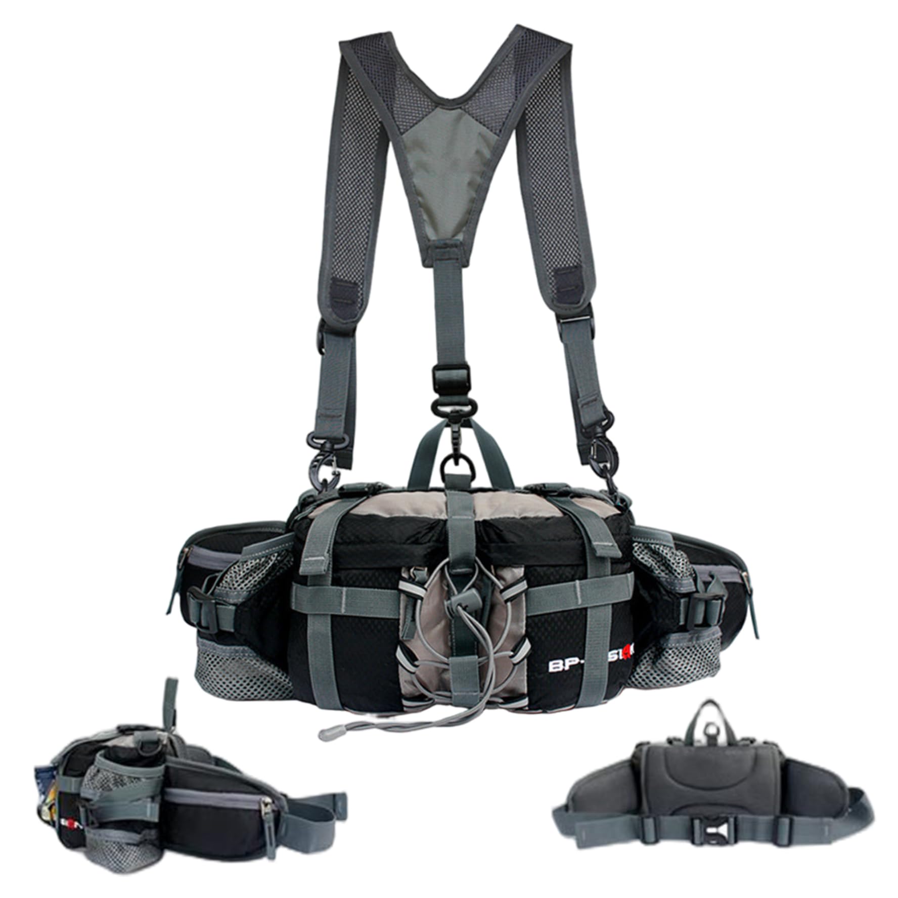 Riñonera Impermeable para Senderismo, riñonera con Soporte para Botella de Agua para Correr y Actividades al Aire Libre