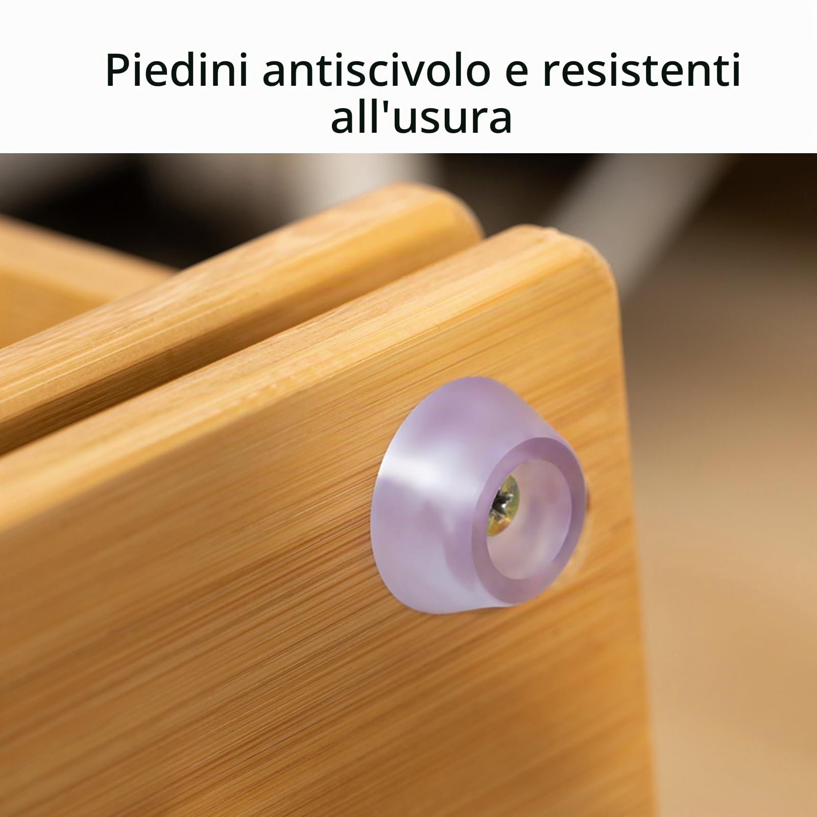 Libreria Rotante 360, a 5 Livelli, Libreria Girevole in Bambù, per Soggiorno, Sala Studio, Ufficio