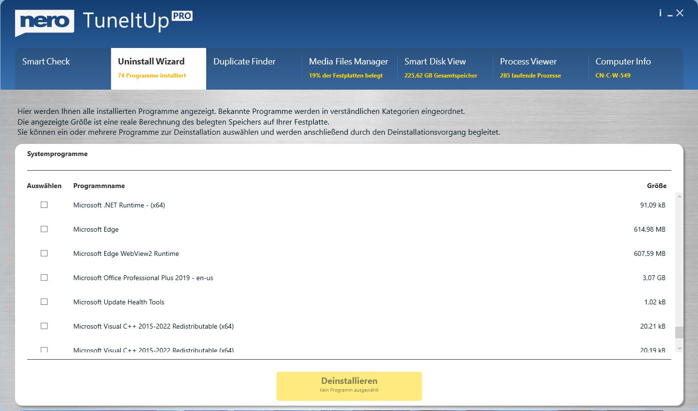 Nero TuneItUp PRO | PC Tuning & Windows Optimierung | PC beschleunigen | Windows schneller starten | Internet-Speed erhöhen | automatische Wächterfunktion | Jahreslizenz | 1 PC | Windows 11/10/8/7
