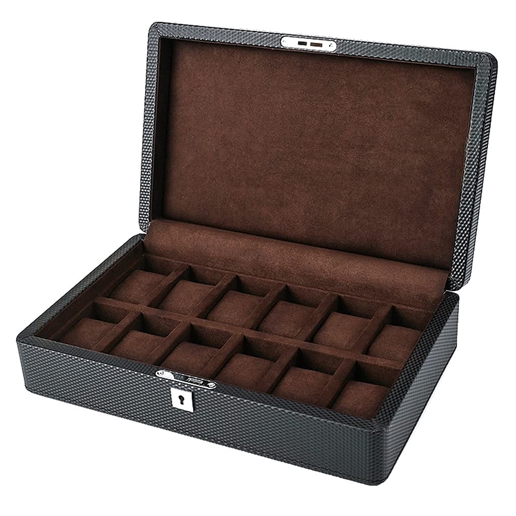 Boîte de montre 12 fentes en cuir idée cadeau pour vos amis