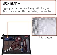 Vista 3 de Calculadora de escritorio y paquete de 5 bolsas de malla con cremallera, batería de 12 dígitos, pantalla LCD con energía solar, calculadora de botón