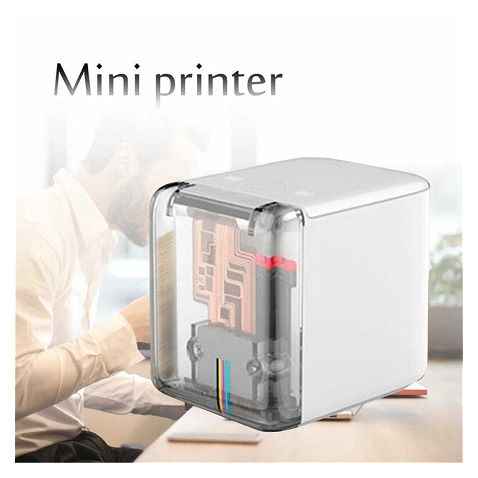 Drukarka RęCzna, MINI HANDHELD Pełna kolorowa drukarka Przenośna drukarka kolorowa WIFI Mobile Drukarka Ręczna Drukarka i wymiana atramentu Drukuj W Dowolnym Miejscu(Curing agent)