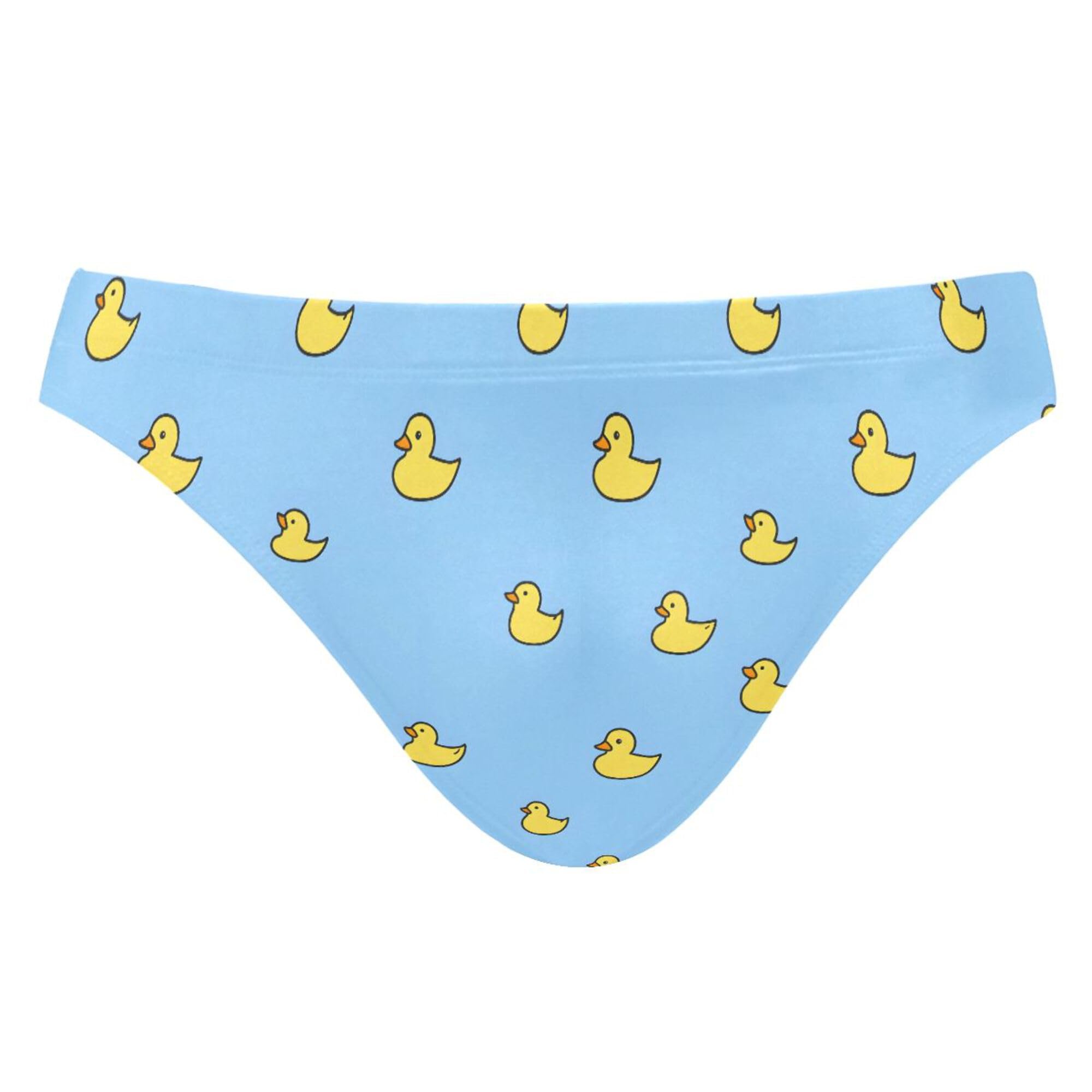 Little Yellow Duck Cute Animal Swim Briefs for Men Swimsuit Bikini Swimwear XXXL B0403507