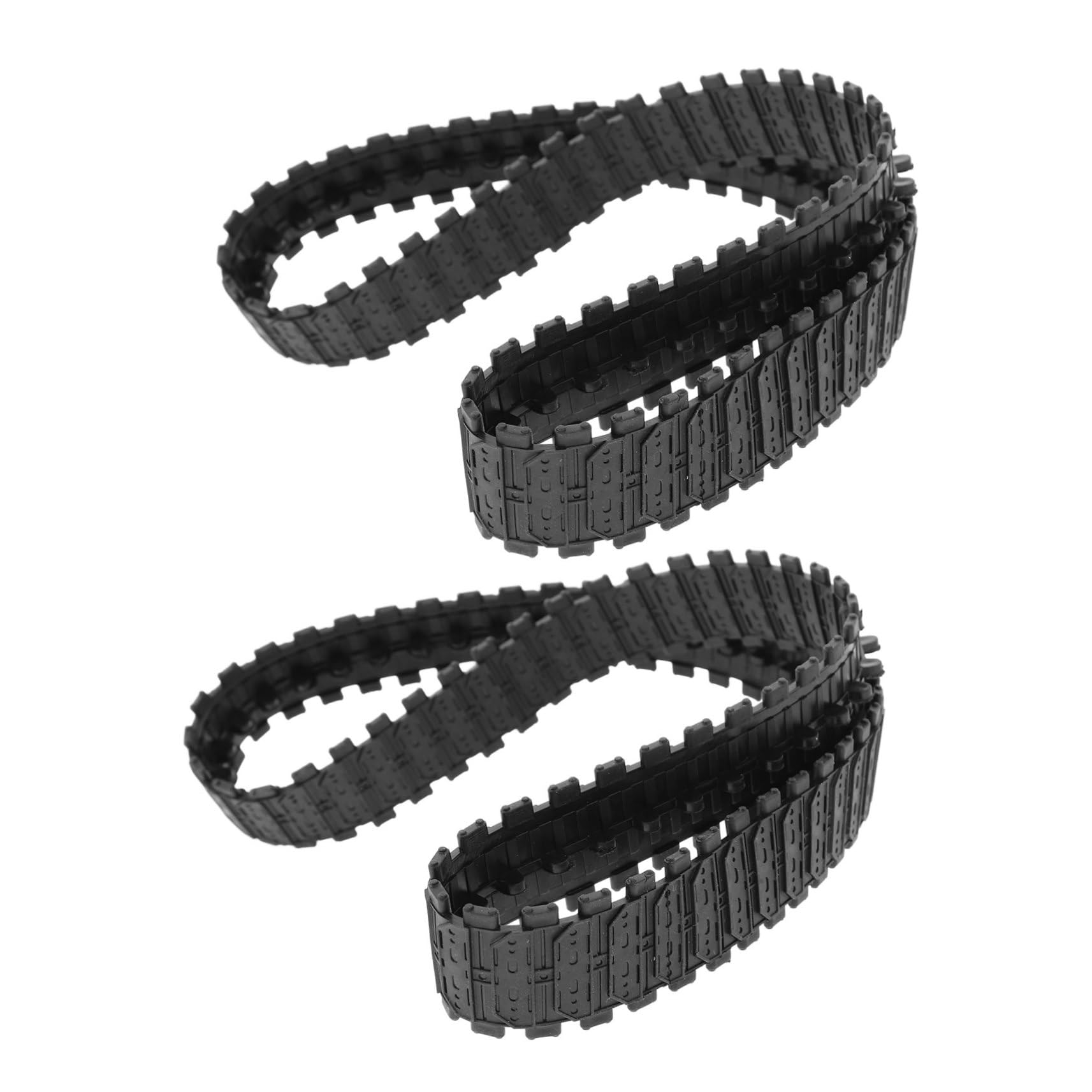 ERINGOGO 2 Pack DIY Tank Track Replacement 66cm Circumference 2.5cm Wide for Rc Vehicles