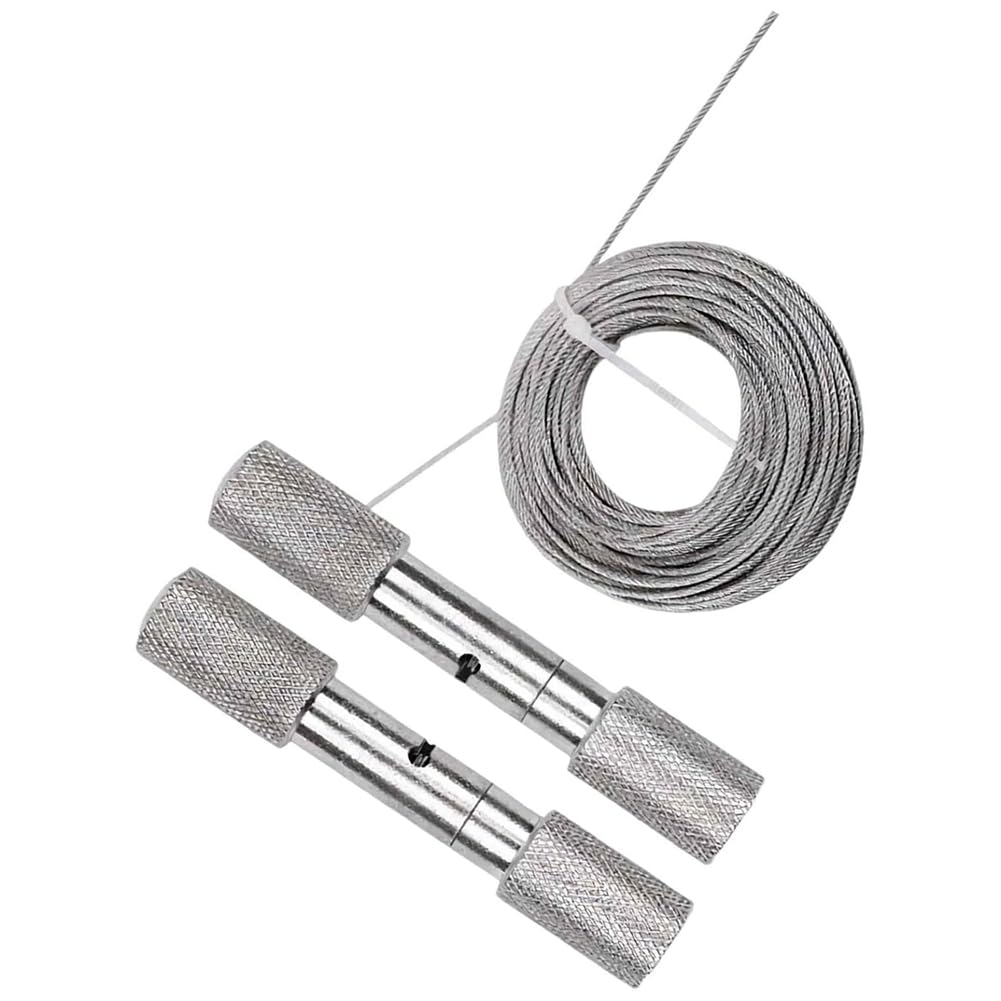 Littimoon Stainless Steel for Horn Removal Wire Set,Dehorning Handles for Cattle Livestock Farming Dehorning Saw