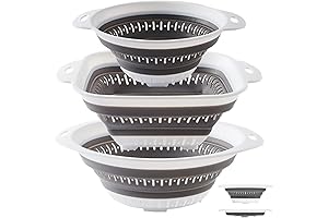 LogFaadCoi 3 Pcs 20 24 1 Air Filter Collapsible Colander,Silicone Strainer Colanders...