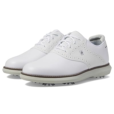 FootJoy Junior Traditions (Little Kid/Big Kid) Golf Shoes Shoes White/White