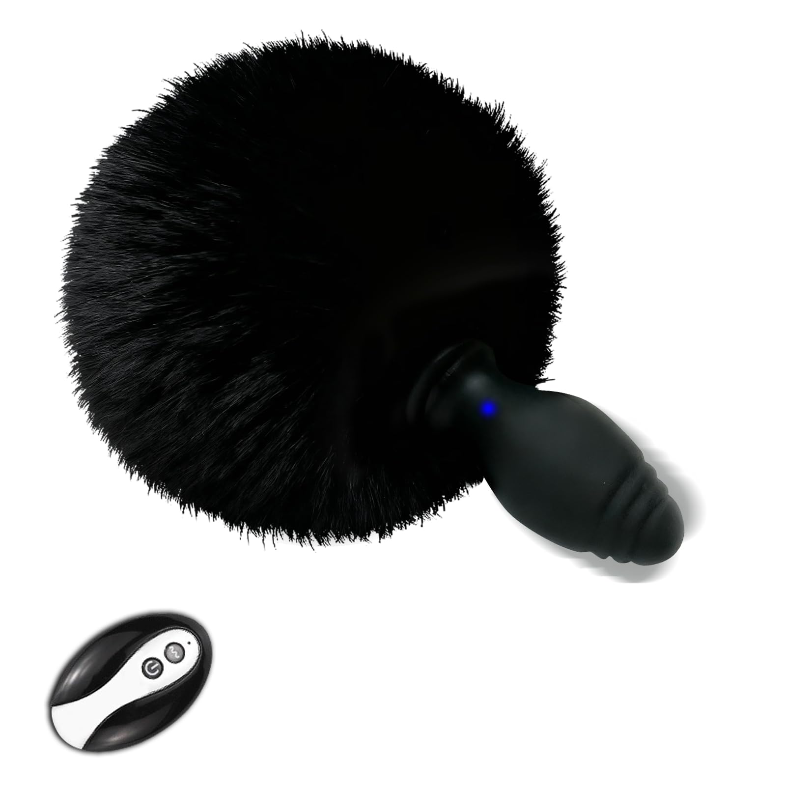 vibrating bunny butt plug Tailz Bunny Tail Vibrating Butt Plug with Remote Control main image 0