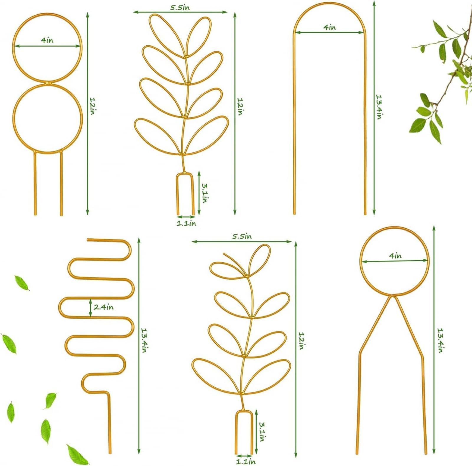 6 Pcs Metal Garden Trellis - Image 2