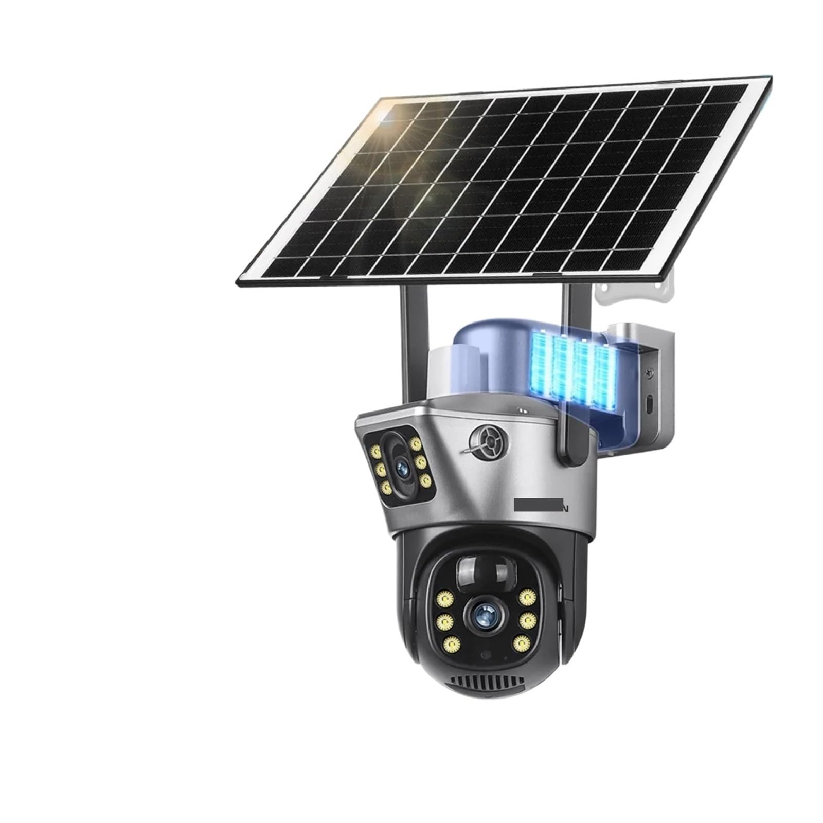 Oshpmbdlyfj 4G 10X Zoom Add 128G Solar Camera 4G Sim Outdoor Dual Lens Wifi 8Mp 4K Ip Camara Solar Panel Cctv Security Built In Battery Pir Cam(4G 10X Zoom Add 128G)