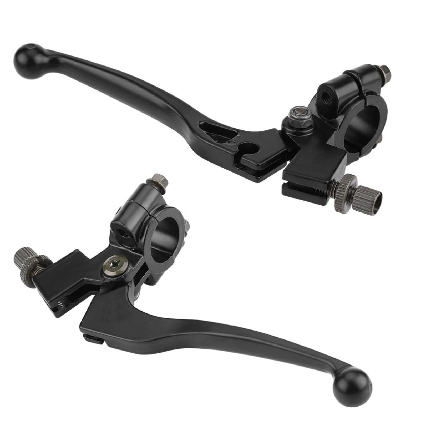 Broco Silver Bike Clutch Lever,Pit Bike Folding Clutch Lever Ridged 22Mm 7/8In Handlebar Folding Clu-Tch Le-Ver With Perch For 50Cc - 125Cc Dirt Pit Bike