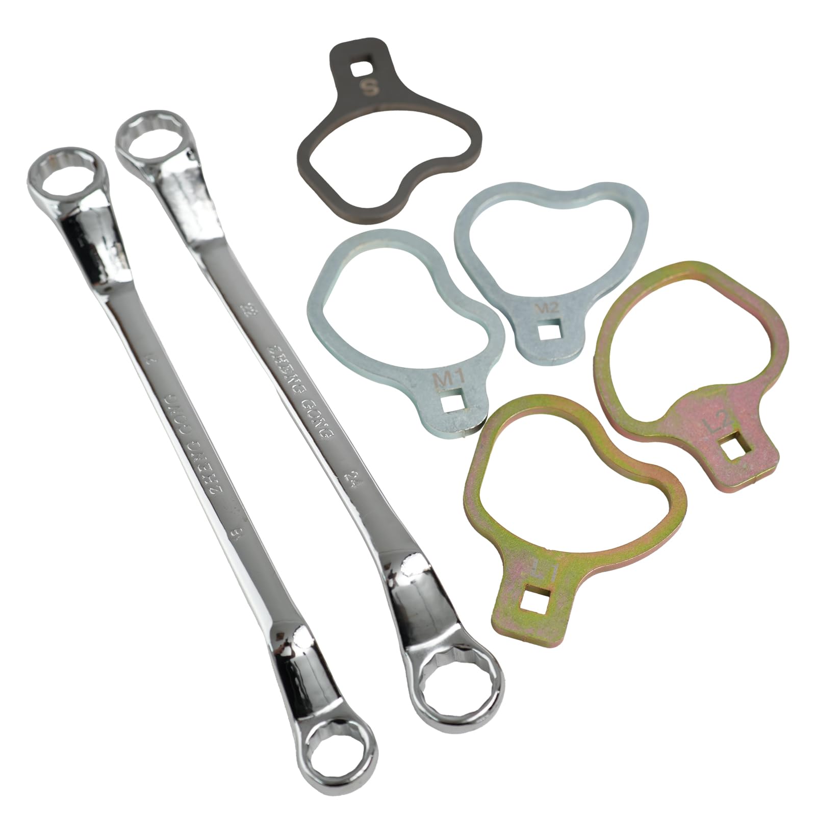 41620 Caster Camber Kit Compatible with Chevrolet and GMC Vehicles, Cam Adjusting Holding Tools with 21mm/24mm Wrench