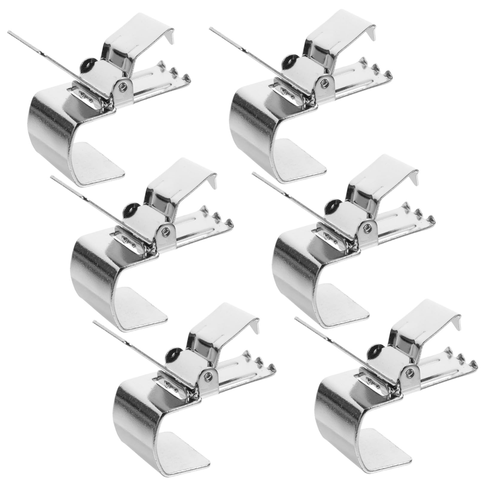 6 Stück Edelstahl Teppich und Vorhangclips Silberne Klammern Installieren und Verwenden zum Aufhängen von Gardinen und Teppichen im Haushalt