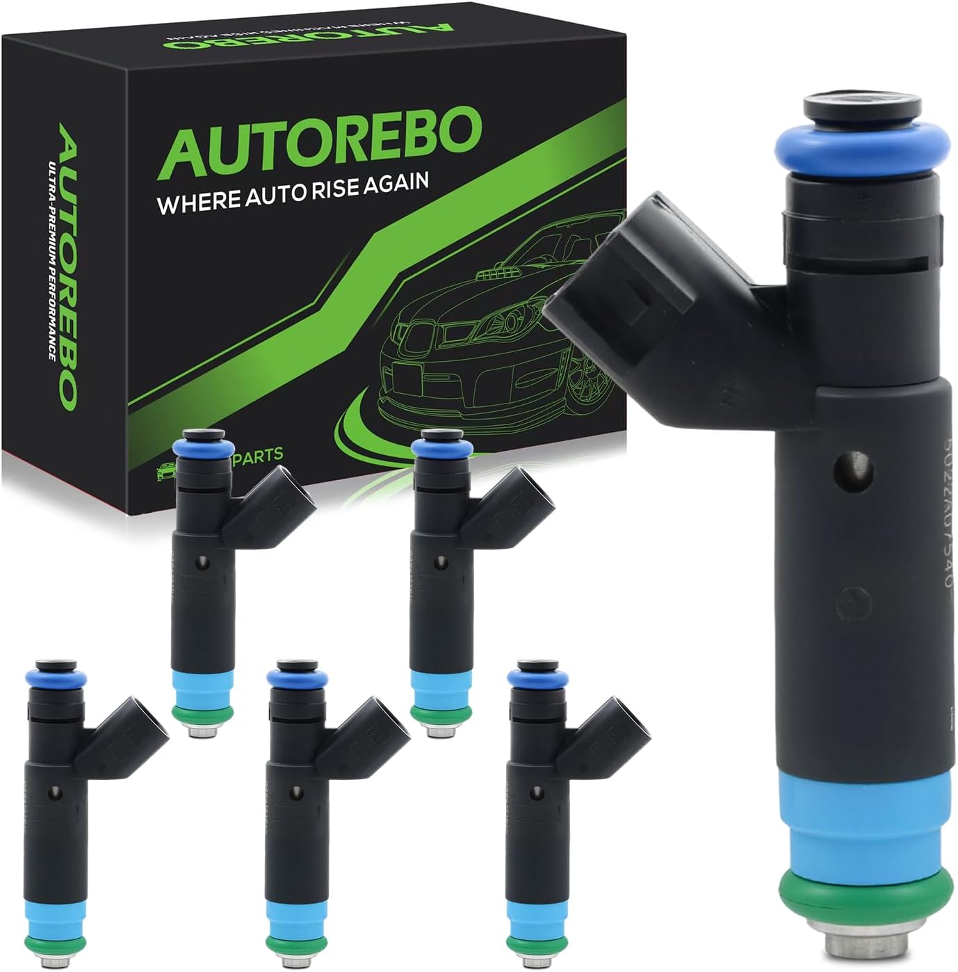 Fuel Injectors FJ478 Set of 6 Compatible with Chrysler Pacifica Town & Country Dodge Grand Caravan 3.8L V6 2001-2008# Replace 4861238AC 04861238AC 4861238AB 800-1485N 812-11134 8001485N