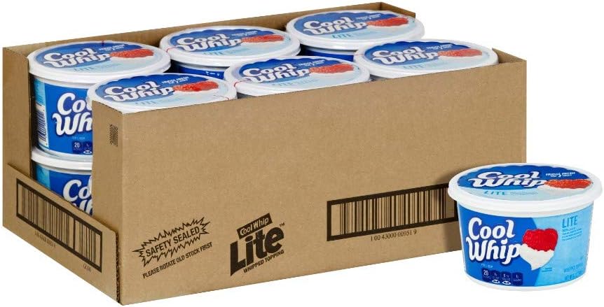 Kraft Frozen Lite Cool Whip Topping, 12 Ounce -- 12 per case.