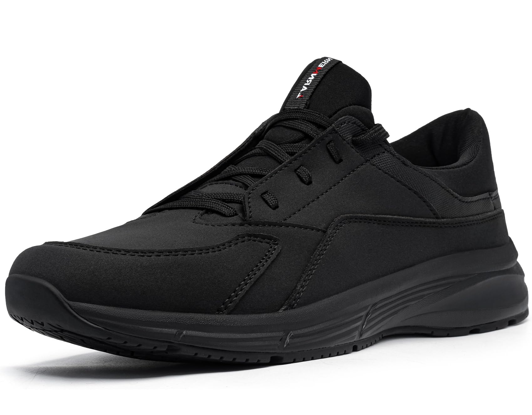 LARNMERNMens Non Slip Shoes Oil Resistant Comfortable Slip On Work Loafers Zapatos de Trabajo Hombre Food Service Lounging Walking Sneakers