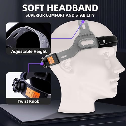 Miniatura 5 de GEOSTAR - Casco de soldadura con oscurecimiento automático, color real, con tapa frontal, protección UVIR hasta sombra DIN 16, para casco de