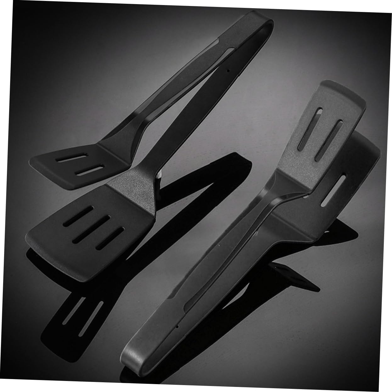 Zerodeko Set 2 Pezzi Pinze da Cucina in Silicone Facile da Pulire per Barbecue Spatola per Griglia per Uso Quotidiano e Colazioni