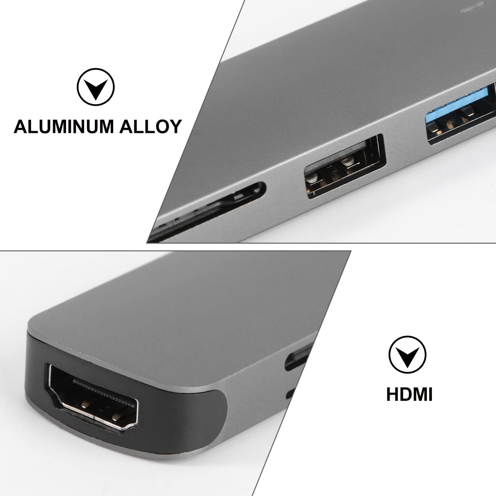 OSALADI 3pezzi Hub Usb Con Porte Per Laptop e Smartphone Adattatore Di Trasferimento Dati Espansione Multifunzionale Per Accessori Computer