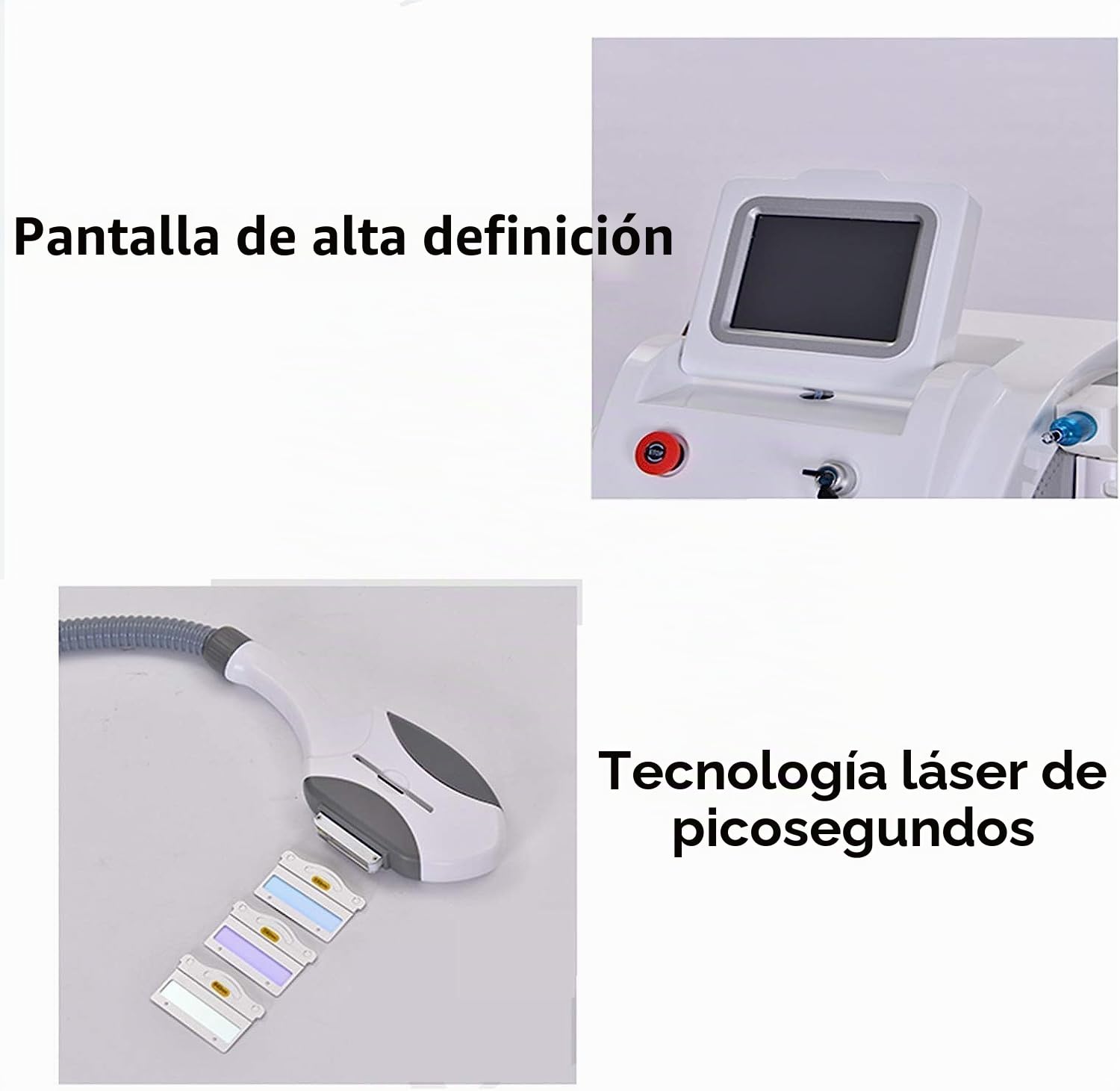 Máquina de depilación 2 en 1 Opt + IPL ND YAG Eliminación de Tatuajes con láser SHR Equipo de Belleza for Manchas oscuras en la Cara