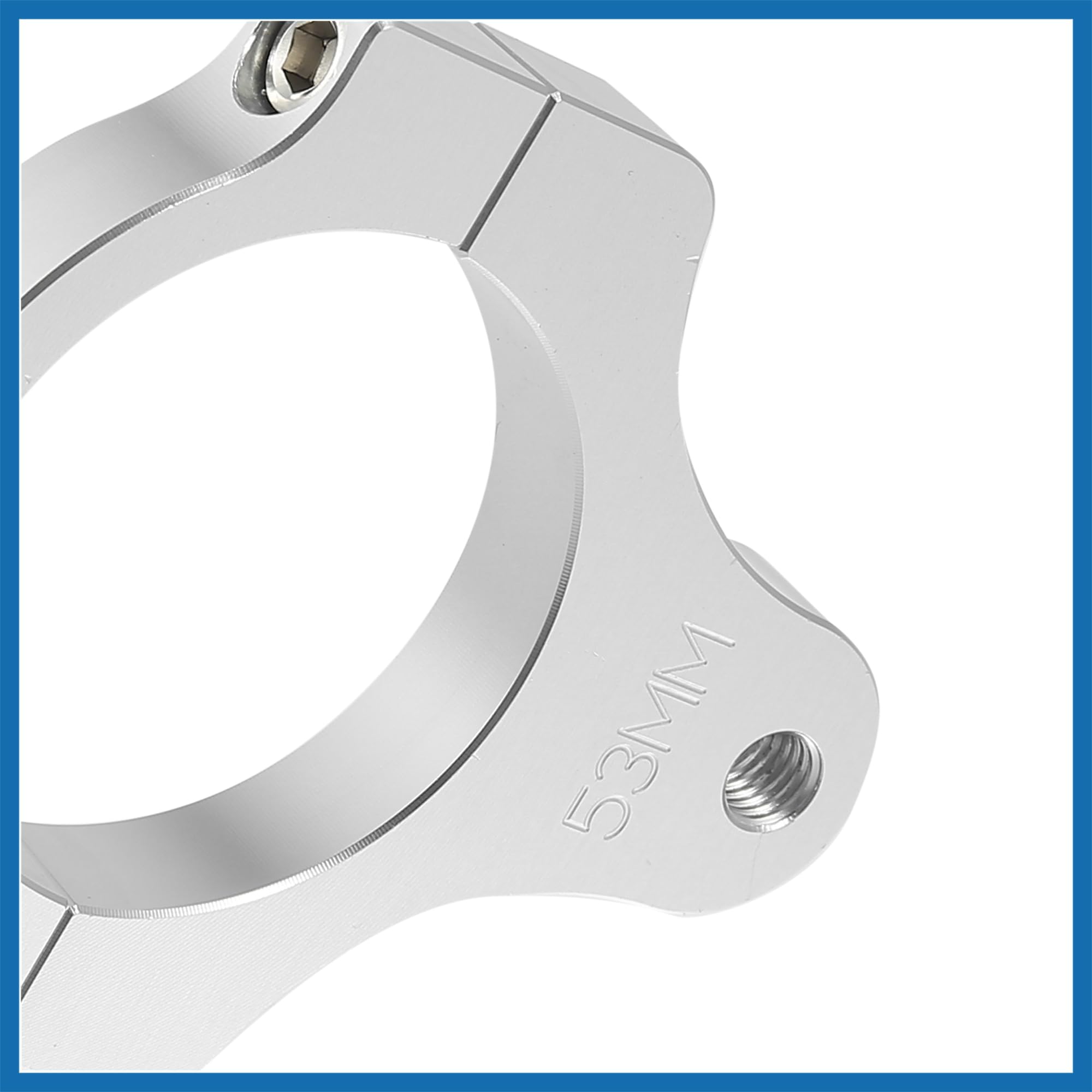 A ABSOPRO CNC Fourche Supports Direction Amortisseur Montage Collier Serrage Universel 53mm Remplacement d'article
