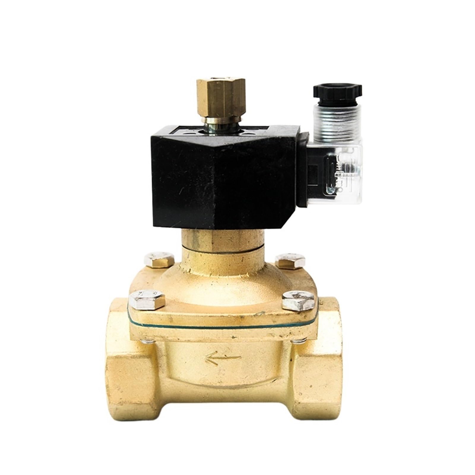 KKCZOFMJ DN40 Normally Open Solenoid Valve 220VAC 24VDC 12VDC Solenoid Valve Normally Open(BSPT-220VAC)