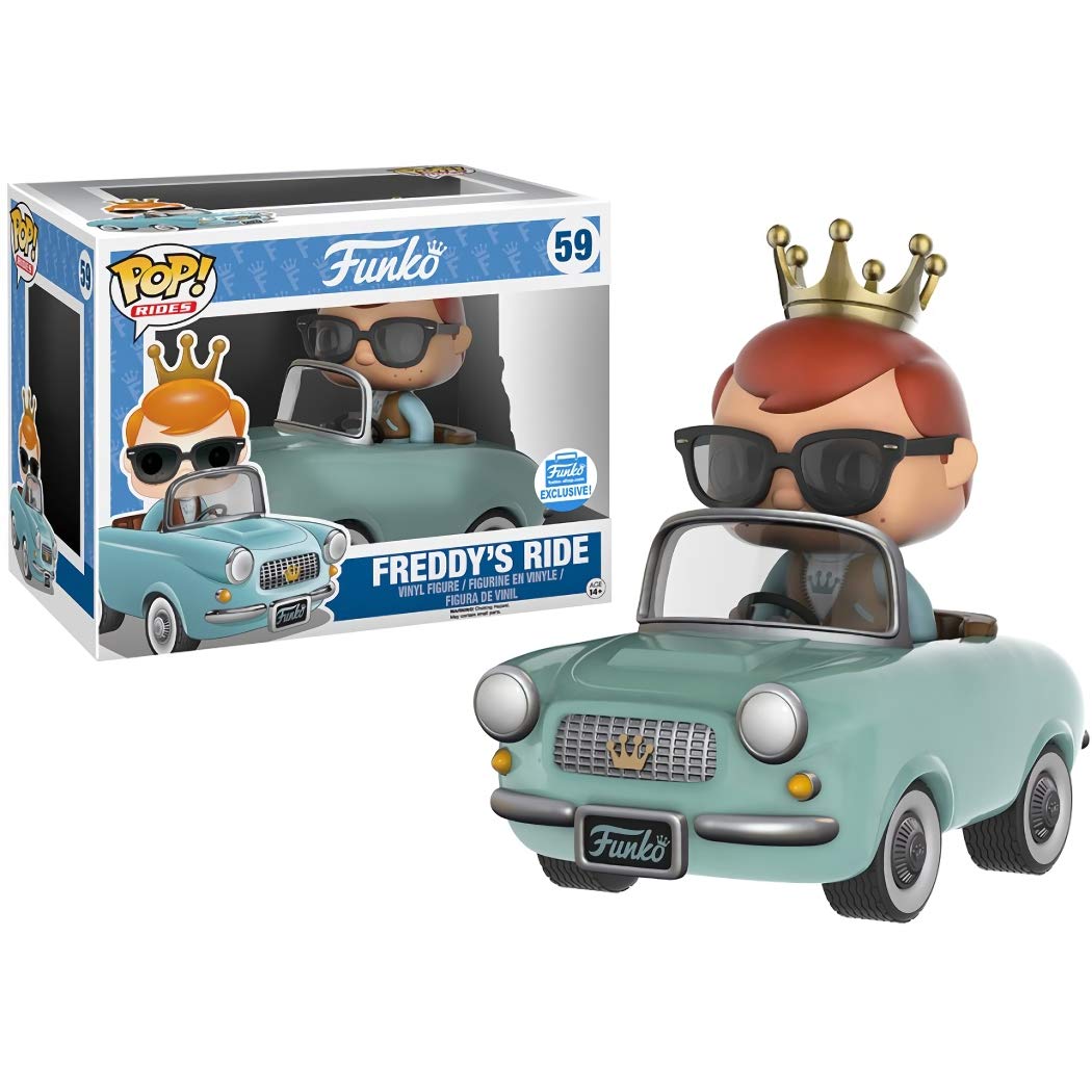 Freddy's Ride (F Unko-Shop Exc): Fun ko Pop! Rides Vinyl Figure & 1 Cartoon Themed Trading Card Bundle (059 - 09556)