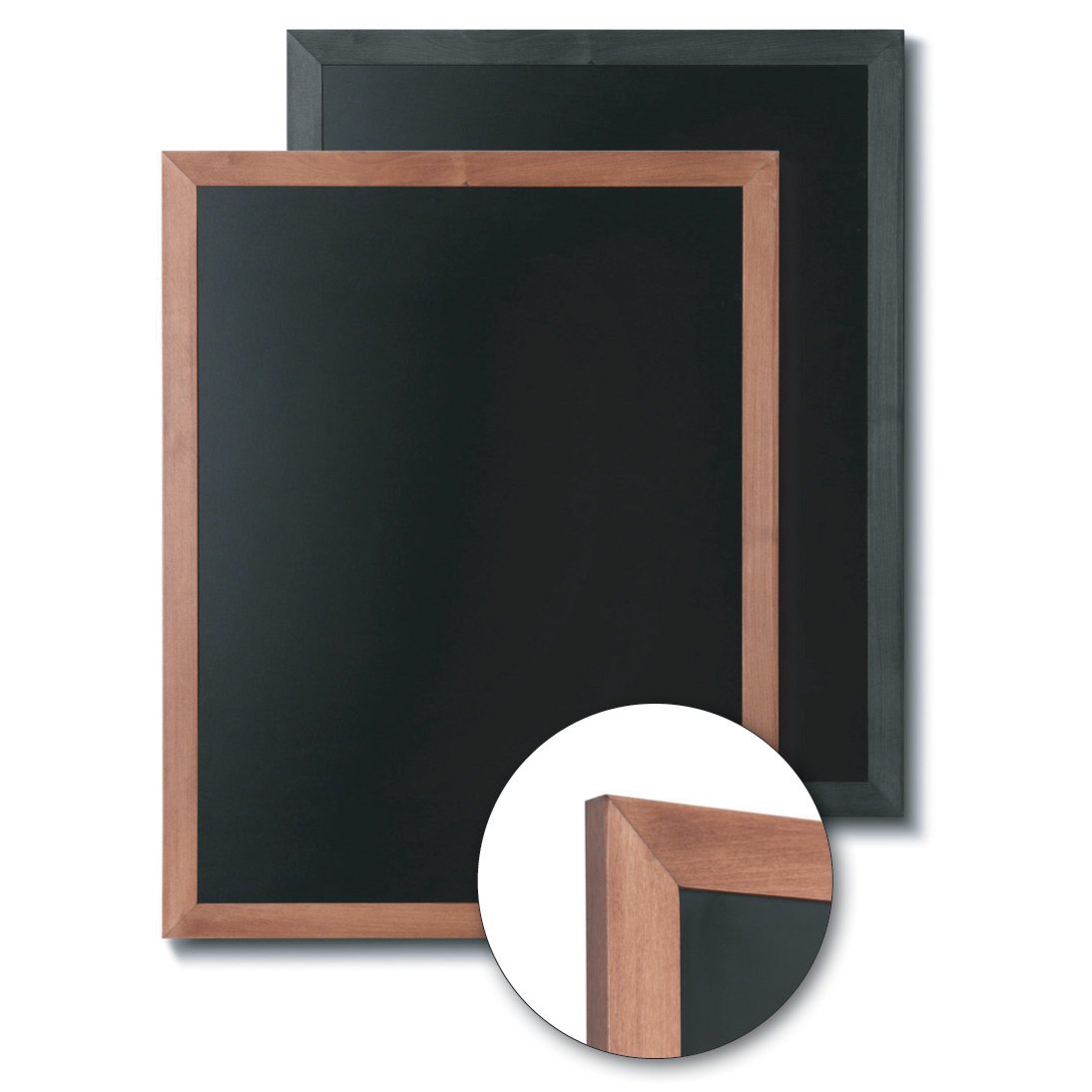 Lavagna Nera Scrivibile con Cornice in Legno 50x60 cm