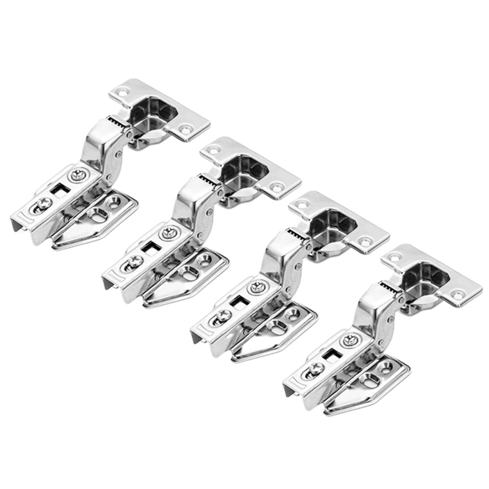 Shundeed Insert Embed 4Pcs Stainless Steel Hinges, Kitchen Soft Closing Door Hinges, Furniture Shock Absorbers, Cabinet Buffer Closures, Furniture Hardware.(Insert Embed)
