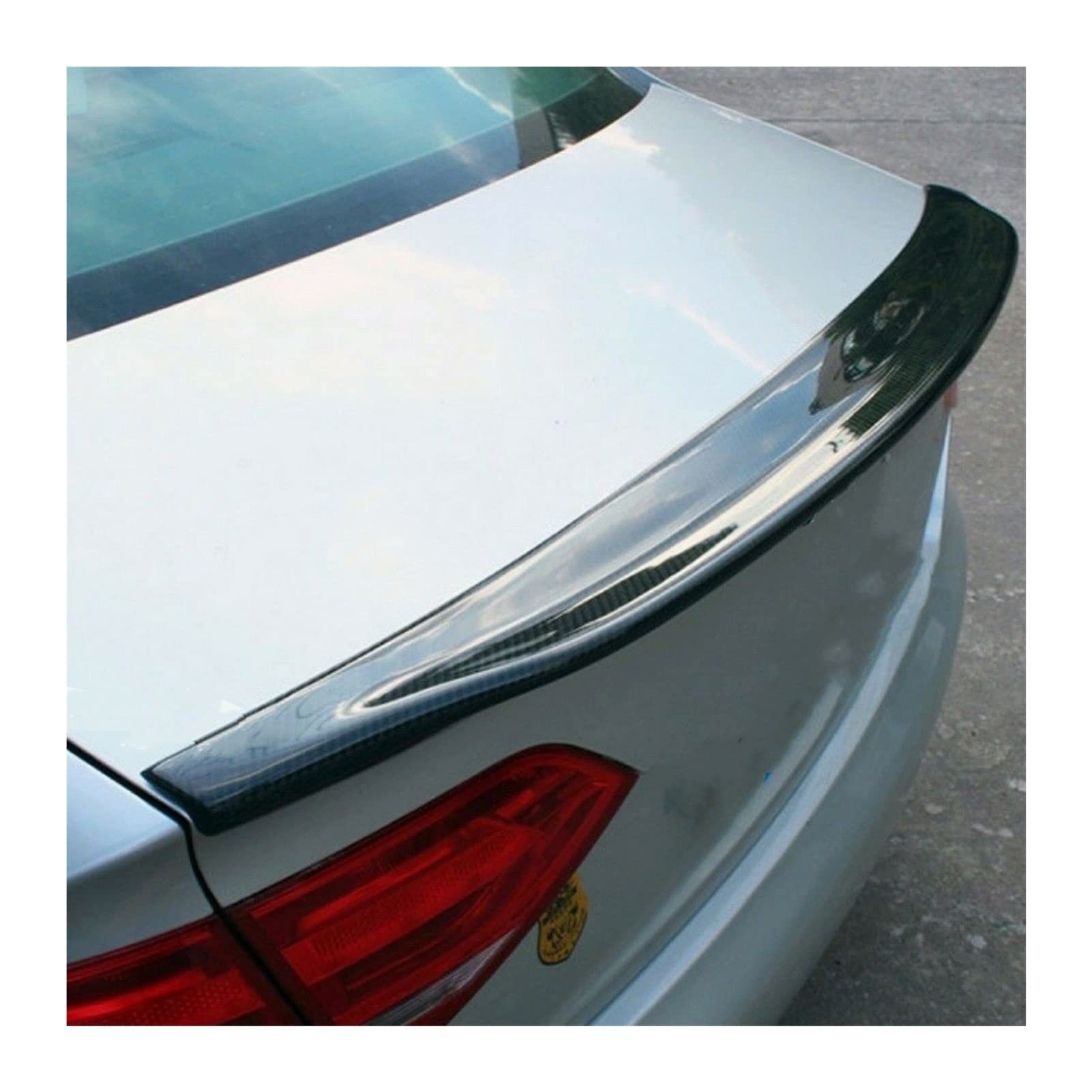 Tylny Spojler Bagażnika Samochodu Tylne Skrzydło Z Włókna Węglowego Tylny Dach Samochodu Splitter Klapa Wargi Car Styling Dla Audi A4 B8.5 2013-2016 ENL Style