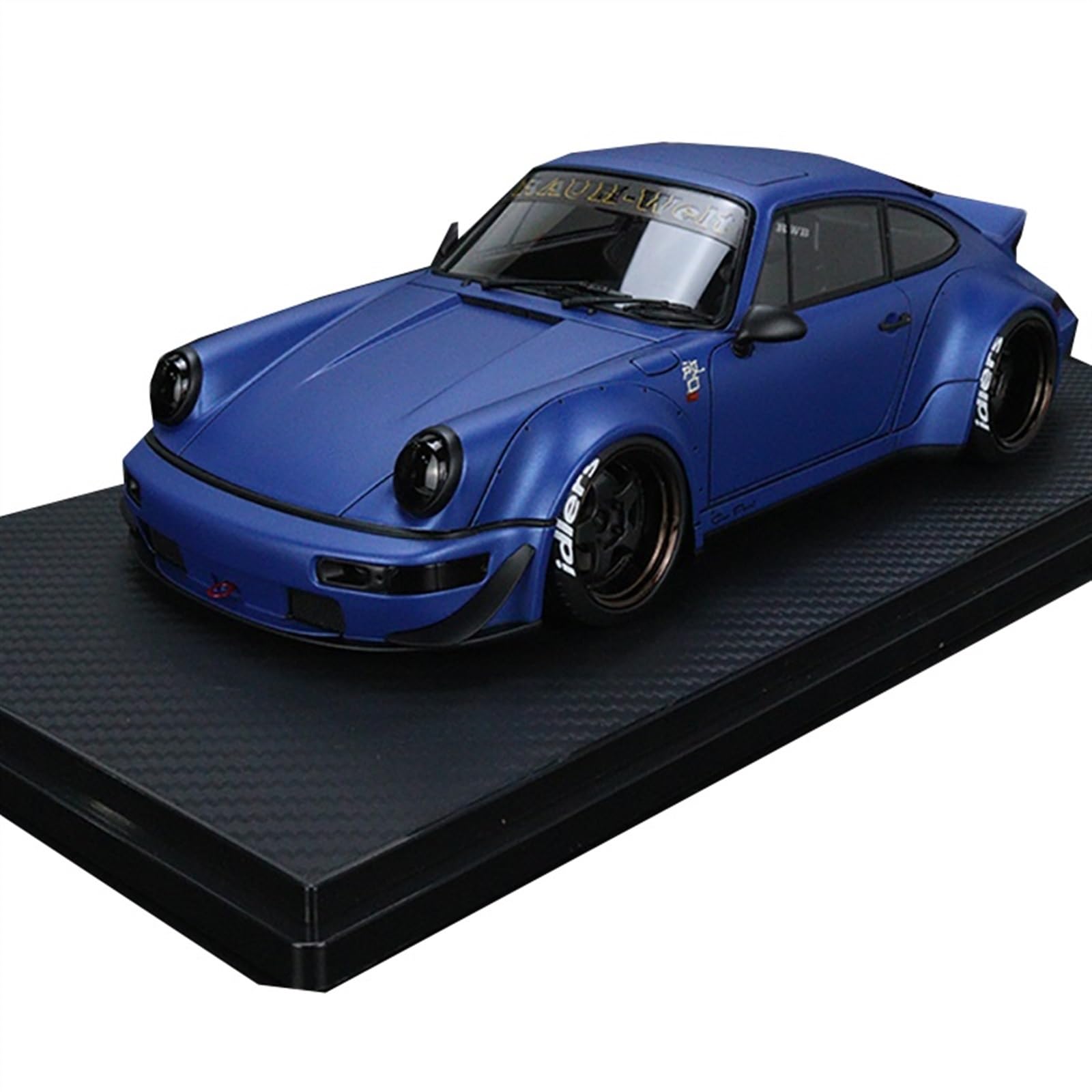 car model 1:18 For Porsche 911 RWB 964 Wide Body Modified Series Resin Model Car Finished Blue Collection Vehicle multiple colour