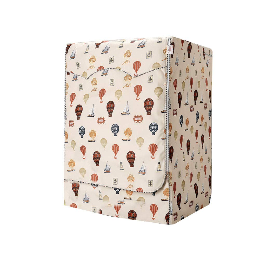 Drum Waterproof Sunscreen Washing Machine Cover, Silver Printing, Suitable for All Models of Brand Washing Machines (Yifan,L)
