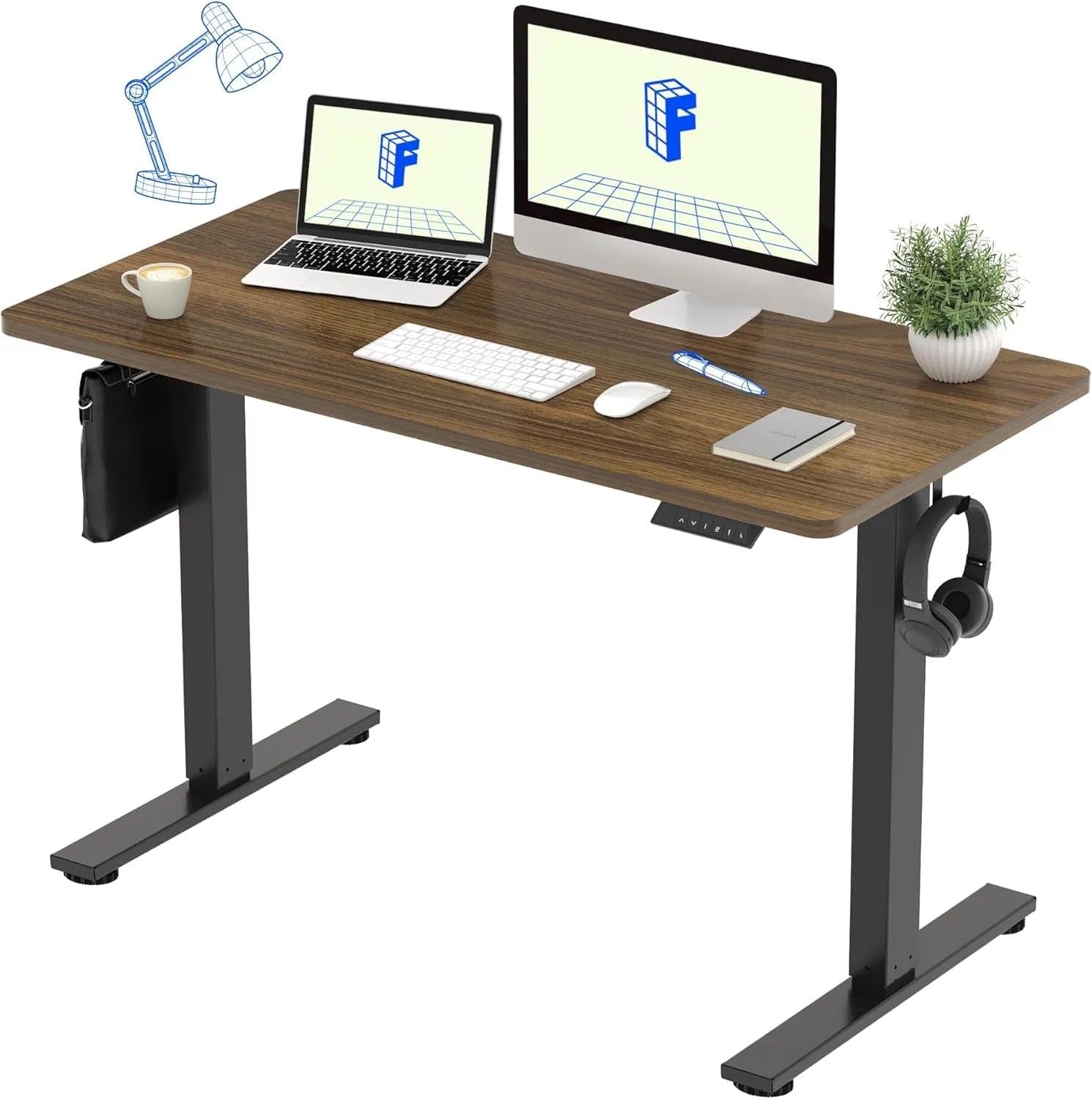【受け取り希望】FLEXISPOT EF1  (マホガニー, 120*60) 楽天市場】昇降デスク 電動 Flexispot EF1 天板120*60cm 昇降式