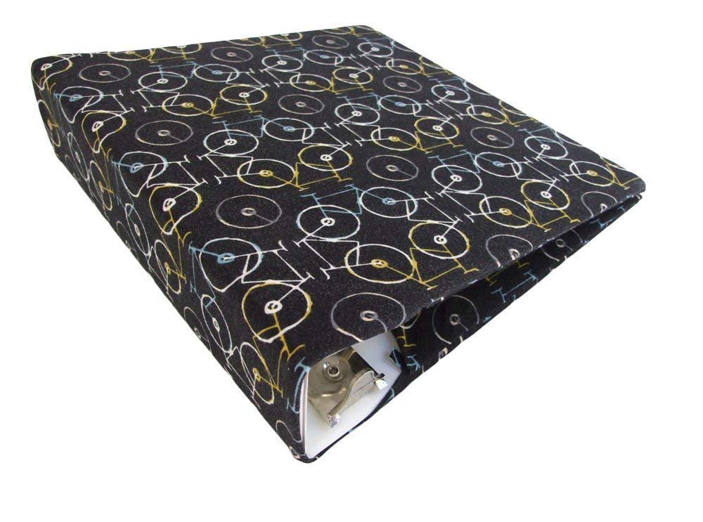 Stretch Binder Cover for 3 Ring Binder Fabric BICYCLES