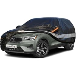 Las Fundas Para Auto Daña La Pintura Holthly - Funda de coche SUV de 10 capas, transpirable, 100 % impermeable, para exteriores, 4 x 4, cubre y protege de lluvia, nieve y UV. Ajuste personalizado para Skoda Karoq, Volvo XC40, BMW X1,