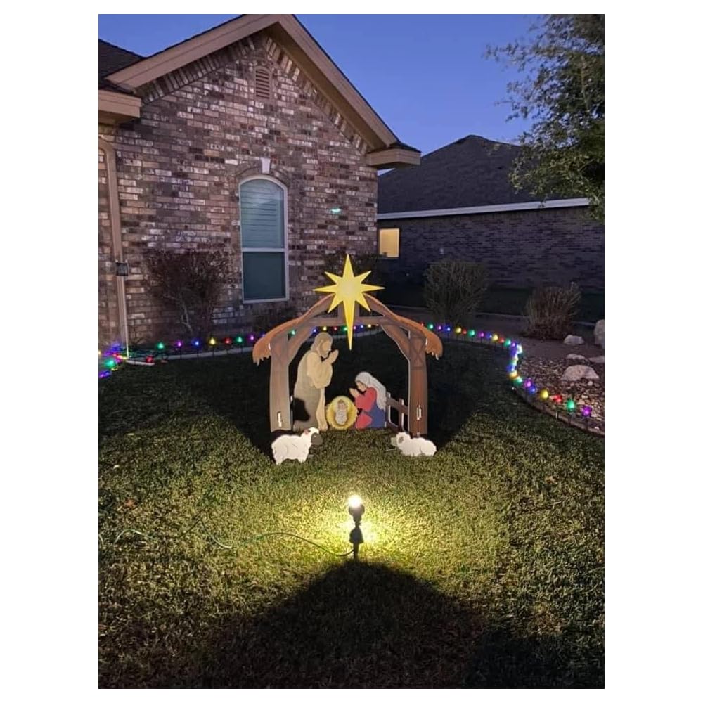 Buy Printed Outdoor Nativity Set, Outdoor Nativity Scene Display