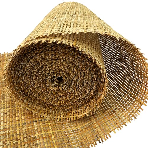 MINHKUST 36' Width Natural Brown Dark Square...