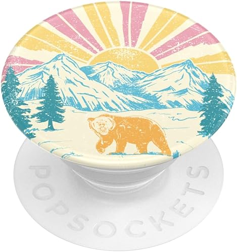 Vista 80 de PopSockets - Agarre para teléfono con soporte expandible, agarre adhesivo - Moon Horizon Horizonte de la Luna