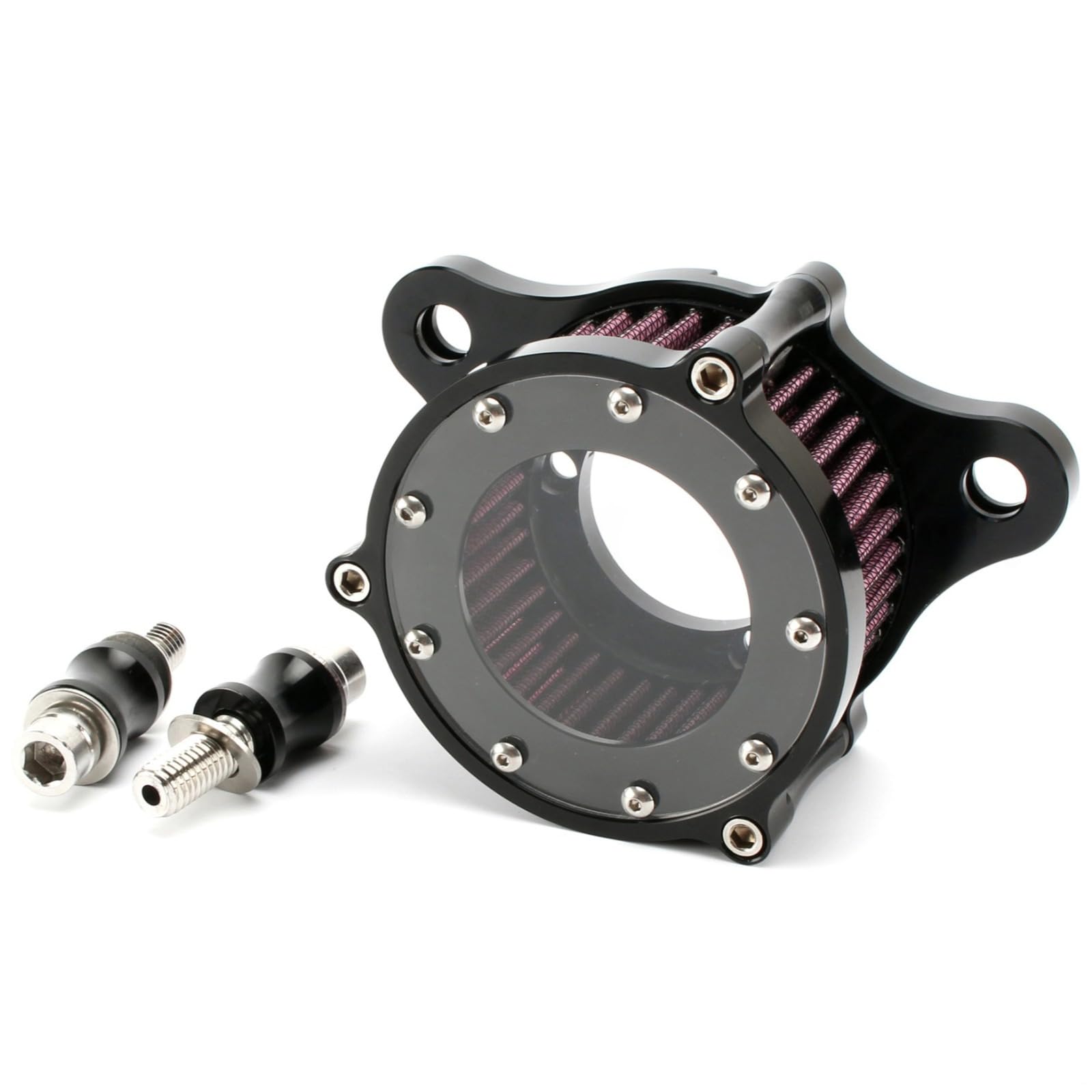 Zestaw oczyszczacza powietrza do motocykla Xl883 1200 X48, niestandardowy zespół filtra powietrza ze stopu aluminium, przejrzysty system dolotowy ze sprzętem