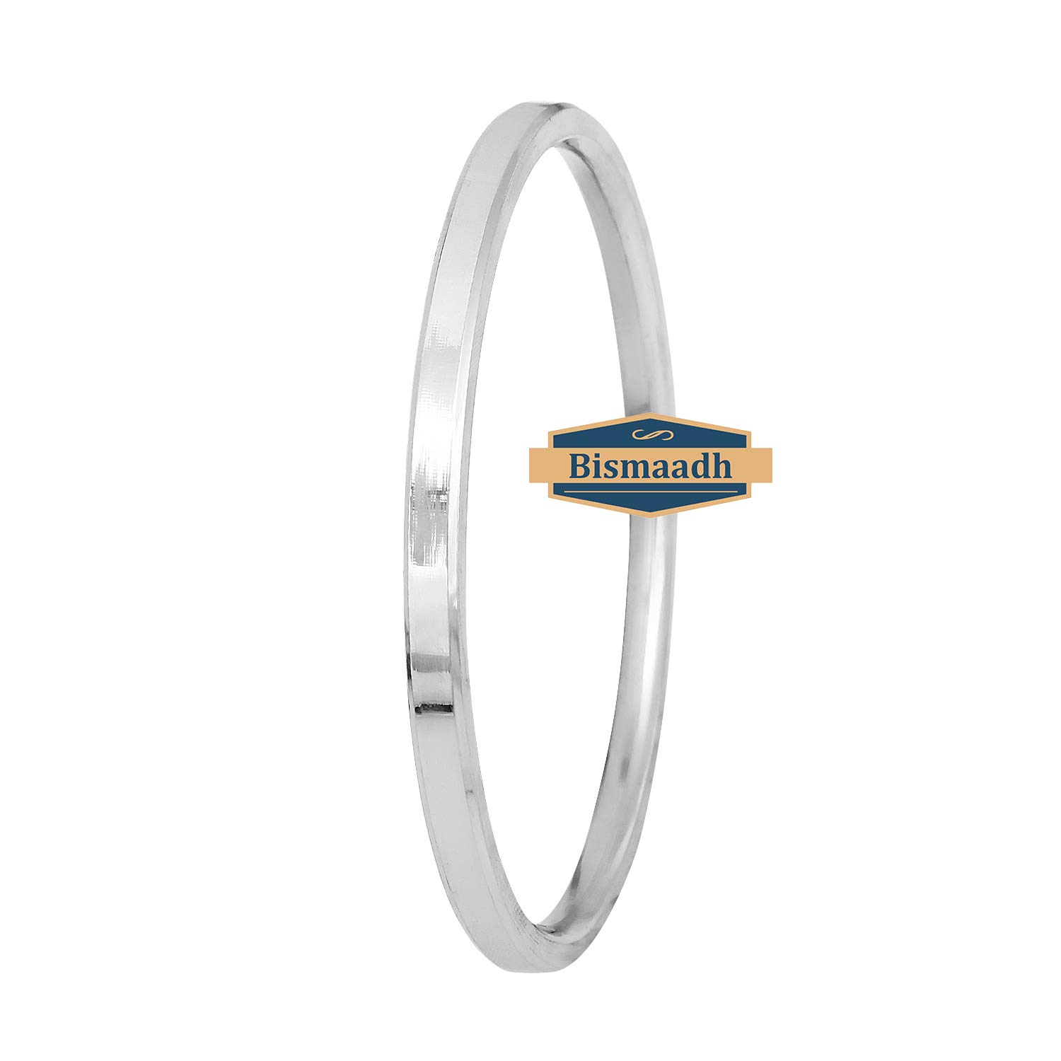 BISMAADH Sikh Punjabi Flat Kada Stainless Steel Bracelet For Men & Women 5mm Thickness, 6.4cm (B081WRHCFG) Amazon Price History, Amazon Price Tracker