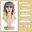 Ucubb Short Curly Wigs with Bangs for Women 14 Inches Wavy Bob Wig Synthetic Heat Resistant Fiber Wigs (RT6/10/613)