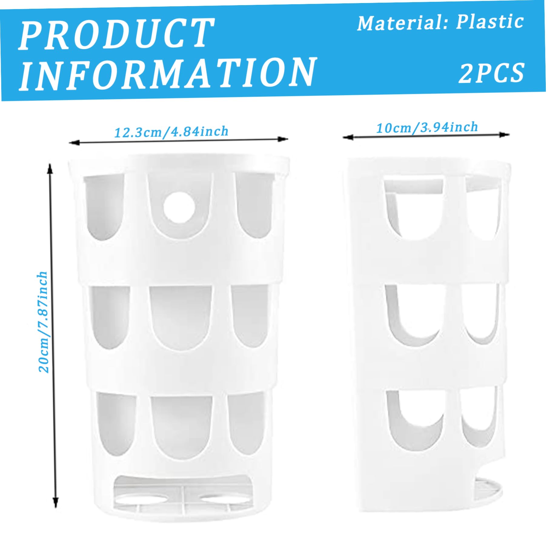 2PCS Rabbit Hay Feeder Hanging Cage Manger Hay Rack Large Capacity Hay Feeder 4.8x3.9x7.8 Small Easy Filling Plastic Animal Hay Feeder for Guinea Pig, Bunny Guinea Pig Hay Feeder