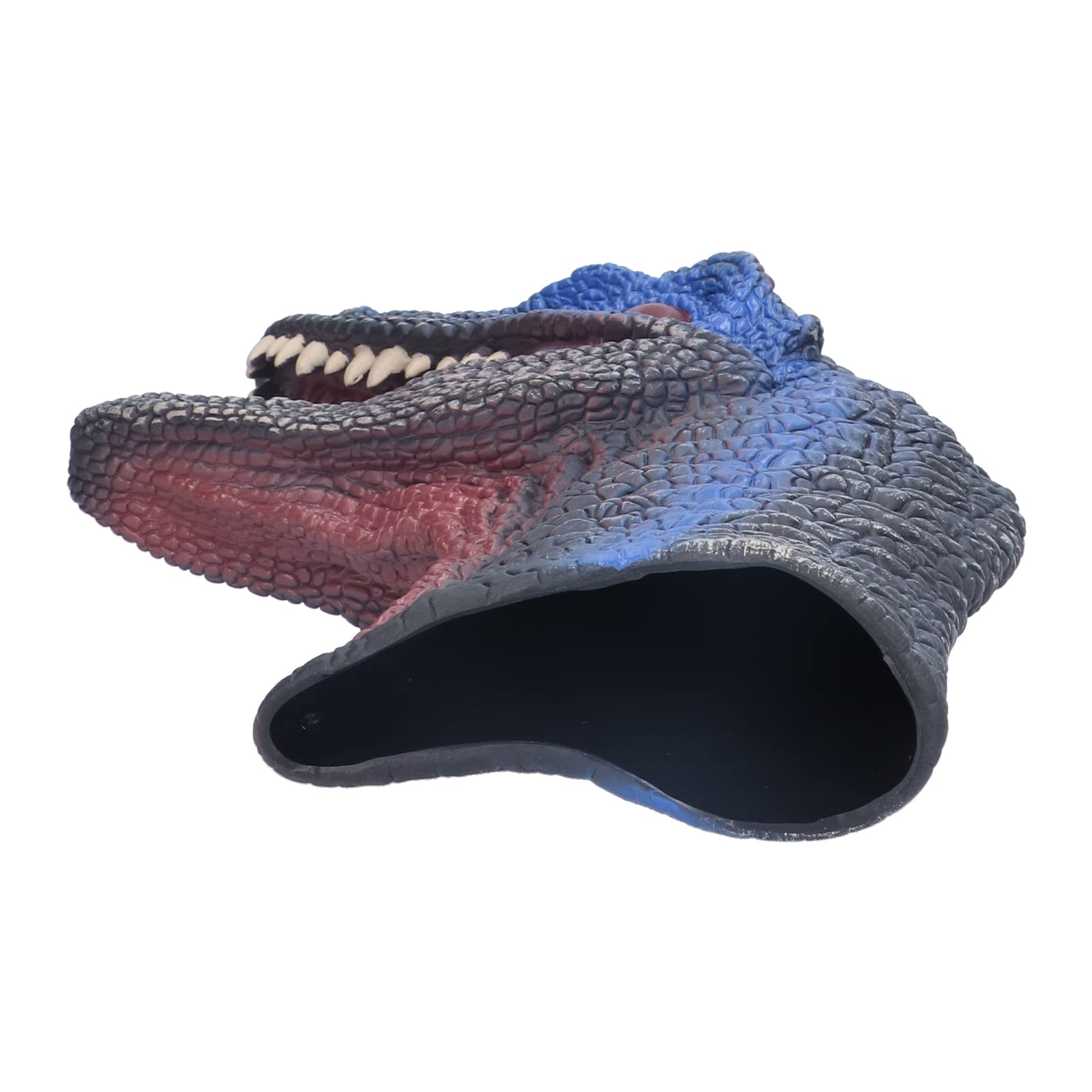 Hidyliu Burattino a Mano a Forma di Dinosauro, in Morbida Gomma Atossica, Giocattolo Interattivo per Bambini, con Bocca Controllabile Tramite Dito, Dipinto a Mano.
