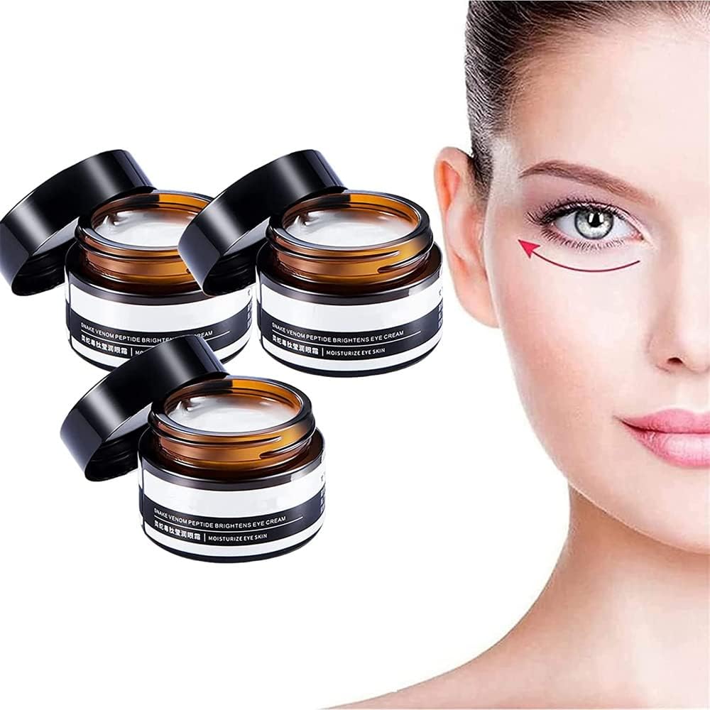 3Pcs Verfons Firming Eye Cream,Verfons Firming Eye Cream for Bags,Snake Venom Peptide Anti-wrinkle Eye Cream,Lifts Firming Anti-wrinkle Moisturizer Eye Serum Tightener（30g）