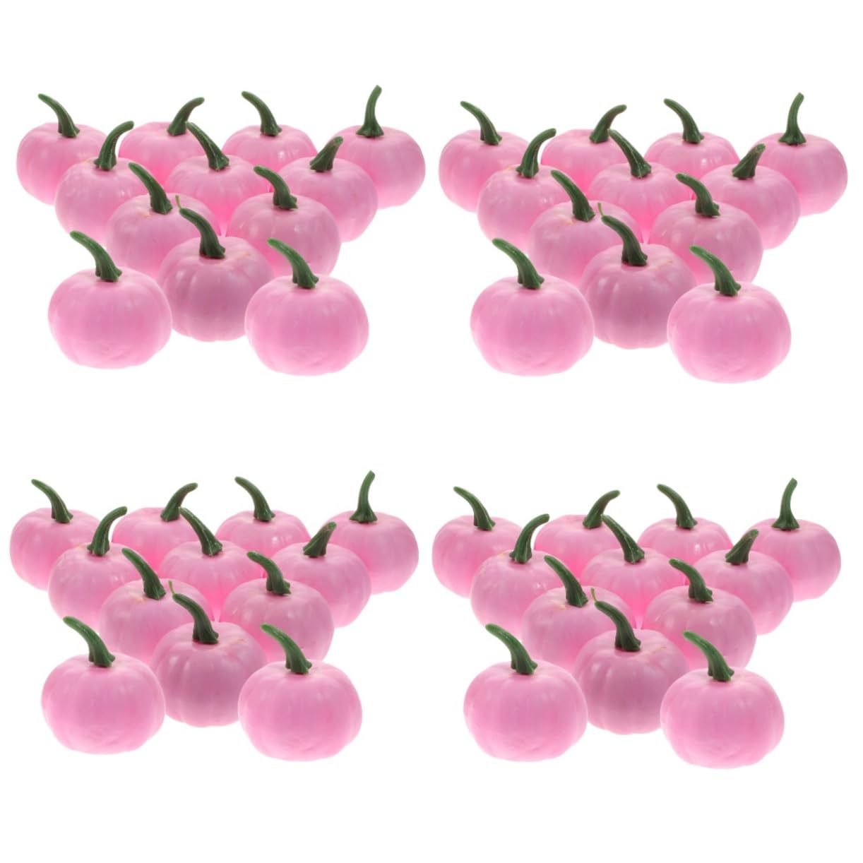 TOPBATHY 48 STK künstlicher Kürbis Halloween heeloween weihnachtsst kürbiskerne weihnachtsw schäumt dekor Ornament Herbstdeko für zu Hause gefälschter Schaum Rosa