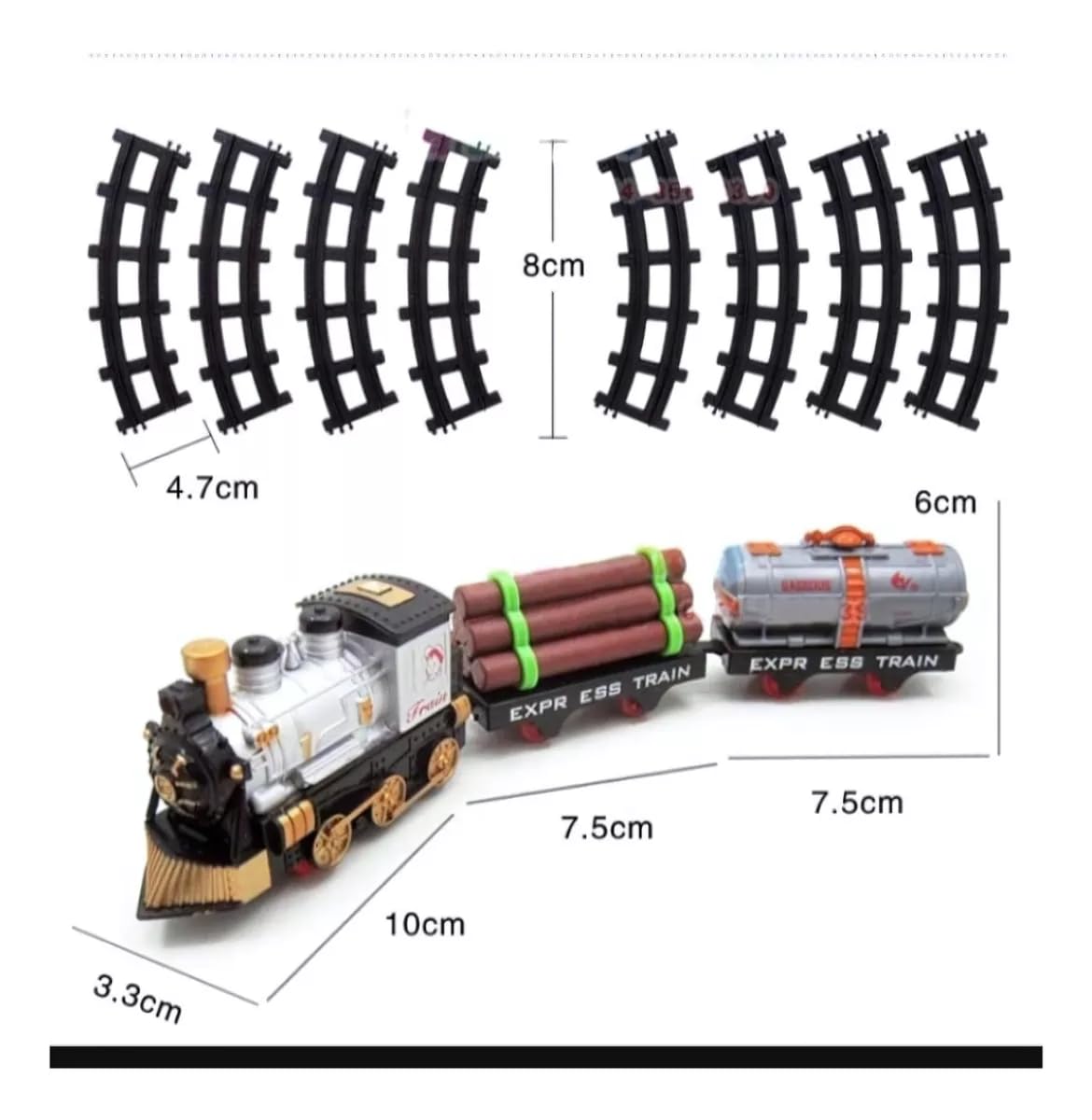 Bestie Toys Train Set for Kids: Classic & Metro Trains, Multicolor, Unisex, Ages 3+ 1
