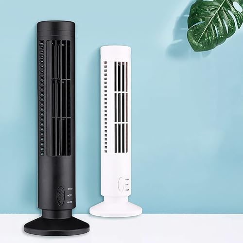 Miniatura 1 de HSPLXYT Ventilador de torre USB, ventilador portátil de refrigeración sin aspas para oficina, cocina y sala de estar, ventilador de refrigeración