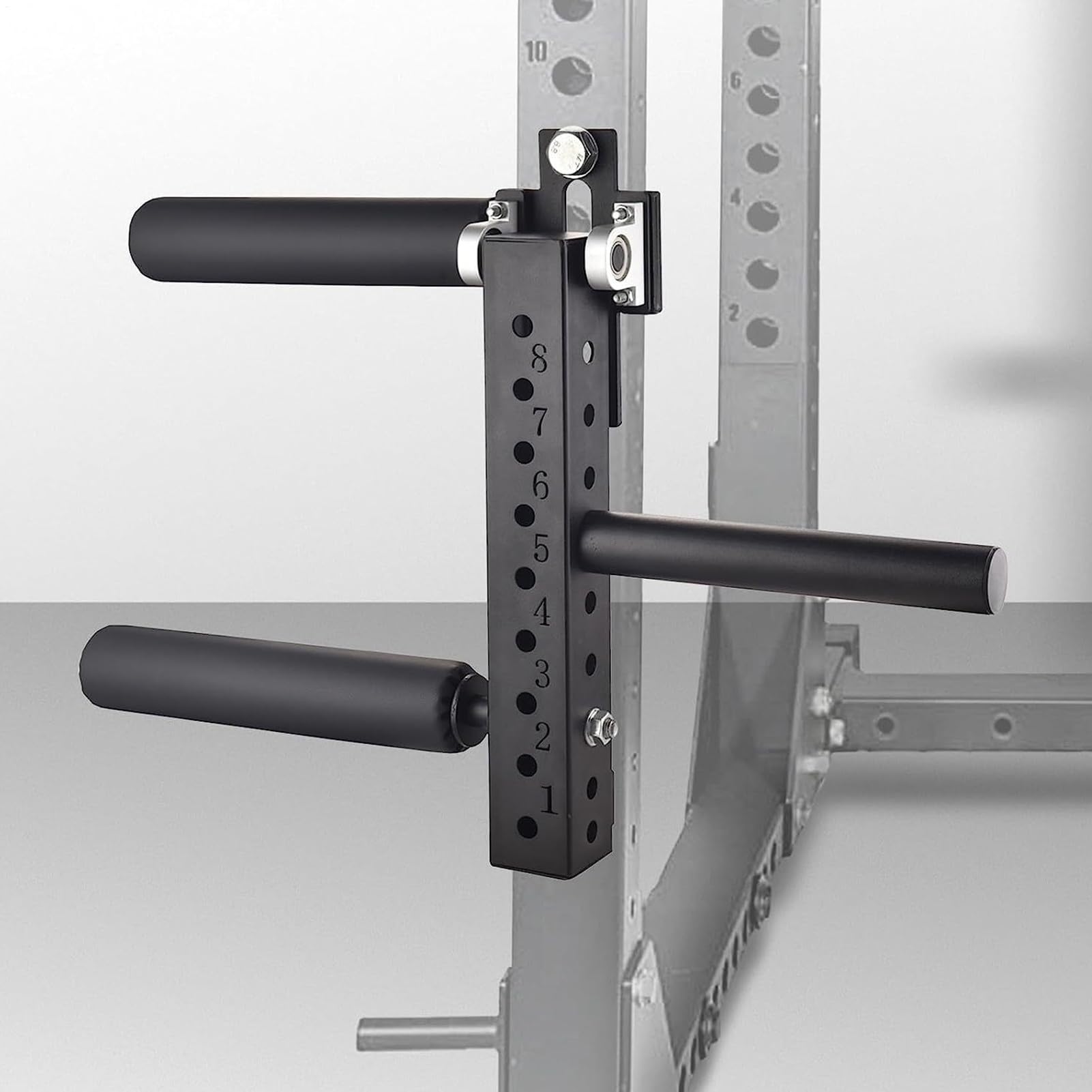 Beinstreckereinsatz für Rack - Beinstrecker Curl Maschine Zubehör für Kniebeugenstände - Heimtrainingsgerät für Beintraining zu Hause