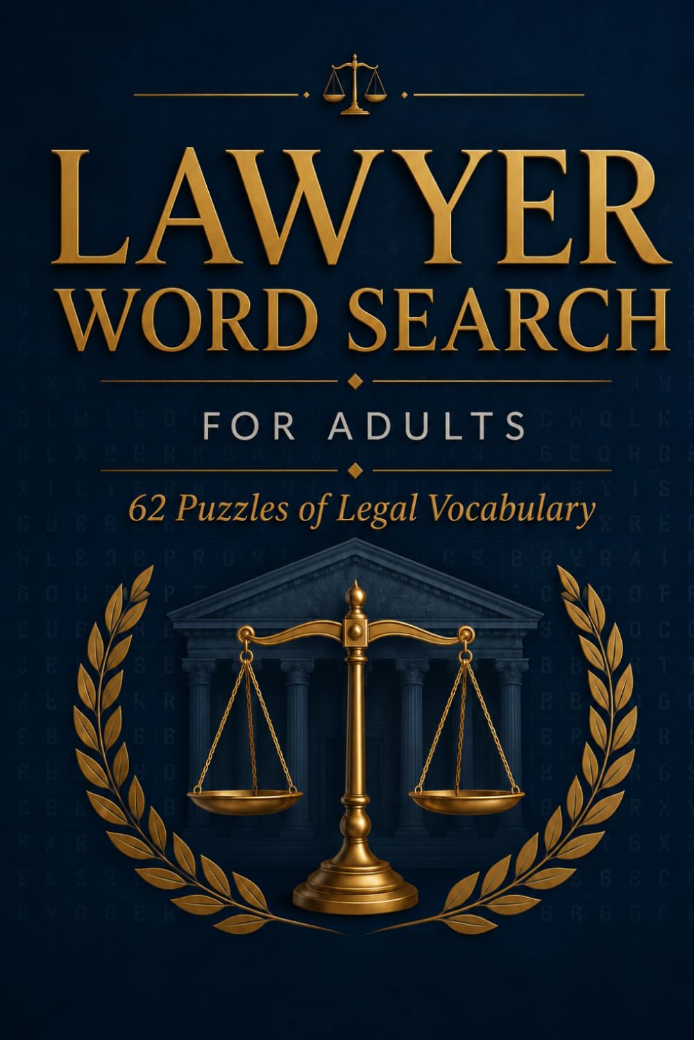 Lawyer Word Search for Adults: 62 Puzzles of Legal Vocabulary: Word Search Activity Book for Lawyers, Law Students and Legal Professionals