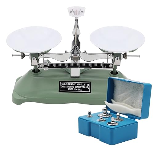 NAOEDEAH Báscula de equilibrio de 353oz para báscula de laboratorio báscula de equilibrio doble mecánica con pesas báscula de equilibrio para